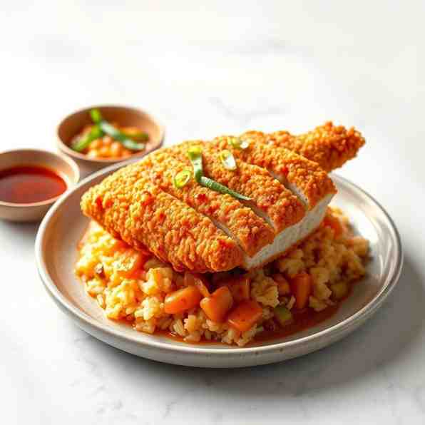 Crispy Curry Chicken & Rice - Katsu Recipe